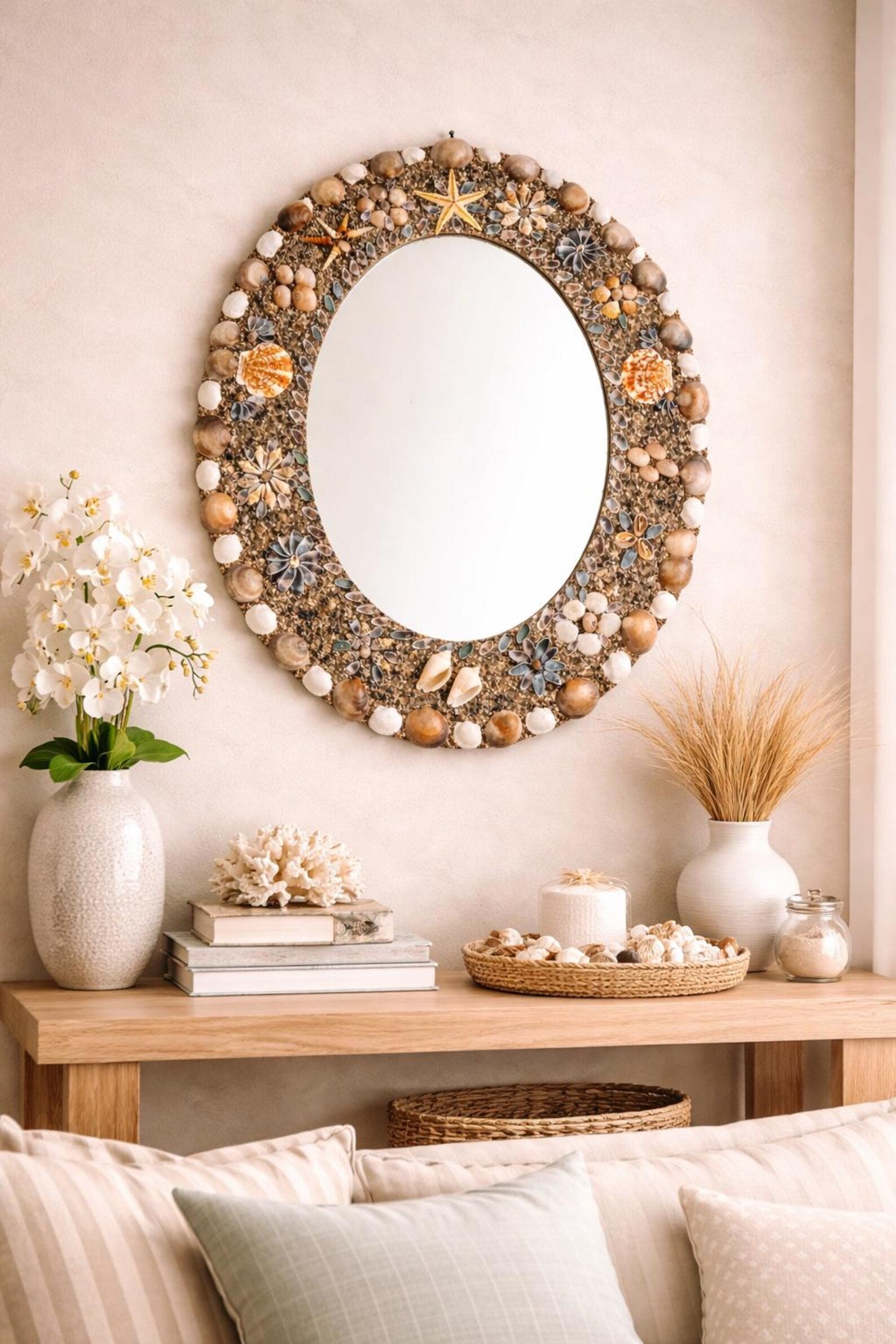 Conque — Shell Round Mirror